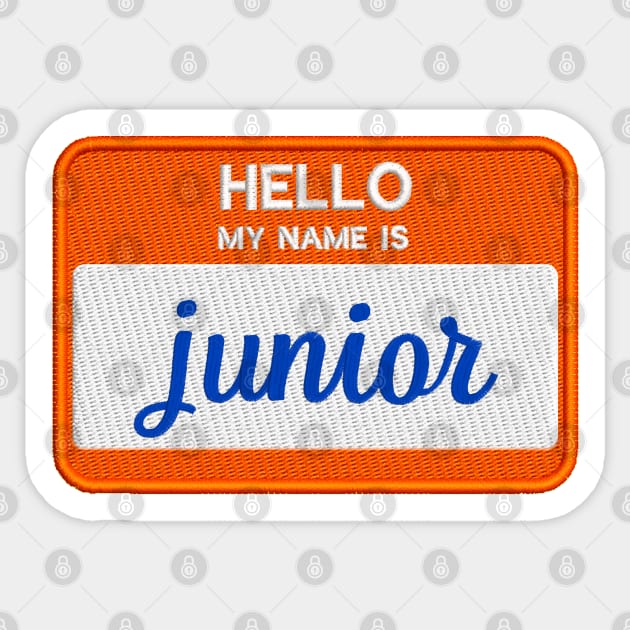 hello junior Sticker by mystudiocreate